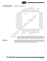 ATMEGA169V-8MU Datasheet Page 2