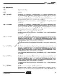 ATMEGA169V-8MU Datasheet Page 5