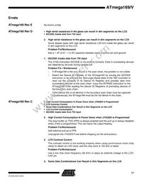 ATMEGA169V-8MU Datasheet Page 17