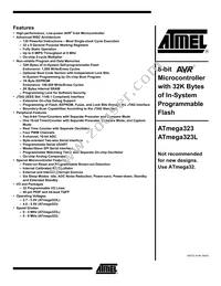 ATMEGA323L-4AI Datasheet Cover
