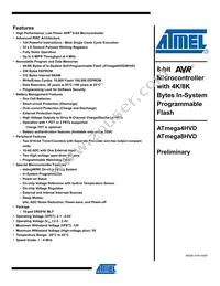 ATMEGA4HVD-4MX Datasheet Cover