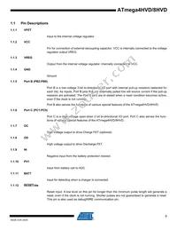 ATMEGA4HVD-4MX Datasheet Page 3