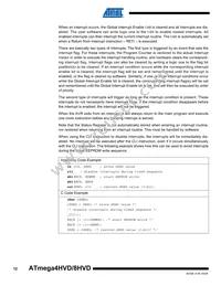 ATMEGA4HVD-4MX Datasheet Page 12