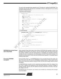 ATMEGA8L-8MI Datasheet Page 21