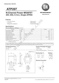 ATP207-TL-H Datasheet Cover