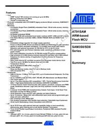 ATSAM3SD8CA-CU Datasheet Cover