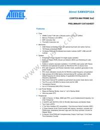 ATSAM4SP32A-ANU-Y Datasheet Cover