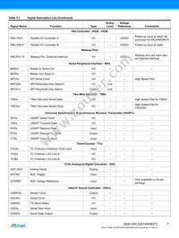 ATSAMG55J19A-MUT Datasheet Page 7