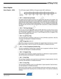 ATTINY11-6SU Datasheet Page 9