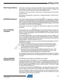 ATTINY11-6SU Datasheet Page 17