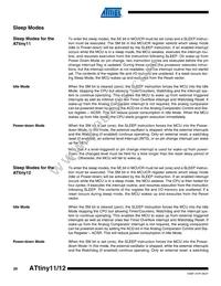 ATTINY11-6SU Datasheet Page 20