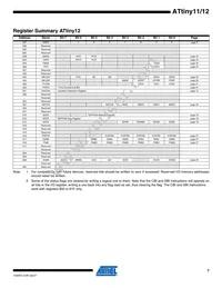 ATTINY12L-4PU Datasheet Page 7