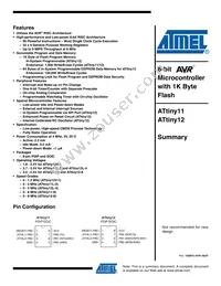 ATTINY12V-1SI Datasheet Cover