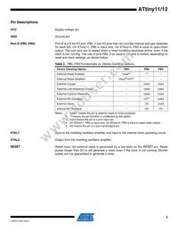 ATTINY12V-1SI Datasheet Page 5