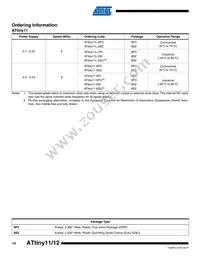 ATTINY12V-1SI Datasheet Page 10