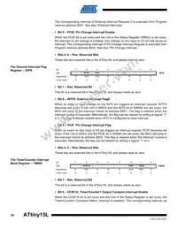 ATTINY15L-1SU Datasheet Page 20
