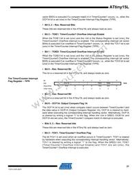 ATTINY15L-1SU Datasheet Page 21
