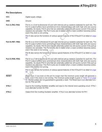 ATTINY2313V-10SI Datasheet Page 5