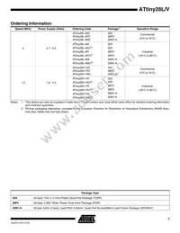 ATTINY28V-1MI Datasheet Page 7
