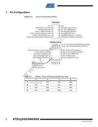 ATTINY84A-CCUR Datasheet Page 2