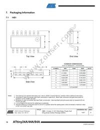 ATTINY84A-CCUR Datasheet Page 14