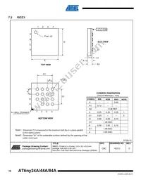 ATTINY84A-CCUR Datasheet Page 16