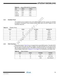 ATUC256L4U-D3HES Datasheet Page 14