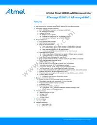 ATXMEGA128A1U-CNR Datasheet Cover
