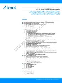 ATXMEGA128A4U-W Datasheet Cover
