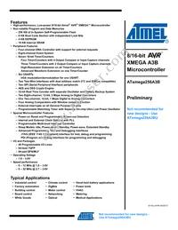 ATXMEGA256A3B-AUR Datasheet Cover