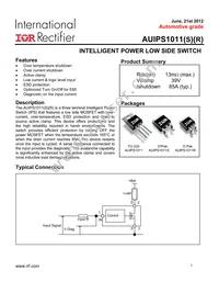 AUIPS1011S Datasheet Cover