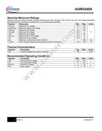 AUIR3240S Datasheet Page 3