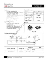 AUIRB24427S Datasheet Cover