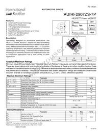 AUIRF2907ZS7PTL Datasheet Cover