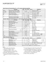 AUIRF2907ZS7PTL Datasheet Page 2