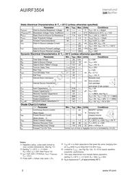 AUIRF3504 Datasheet Page 2