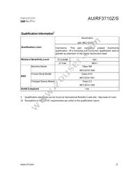 AUIRF3710Z Datasheet Page 3