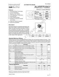 AUIRFP2907 Datasheet Cover