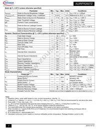 AUIRFR2607ZTRL Datasheet Page 2