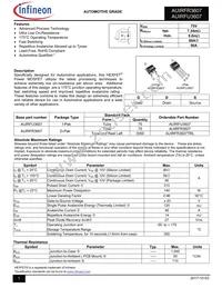 AUIRFU3607 Datasheet Cover