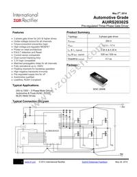 AUIRS20302STR Datasheet Cover