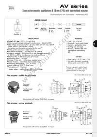 AV02820KMZQ/UL Datasheet Page 19