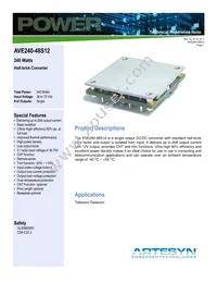 AVE240-48S12BP-4 Datasheet Cover