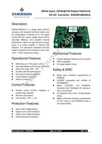 AVE450-48S32LD Datasheet Cover