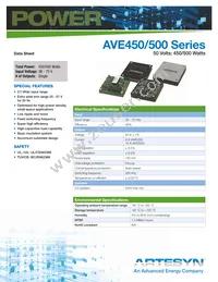 AVE500-48S50P-6L Datasheet Cover