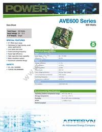 AVE600-48S12B-4L Datasheet Cover