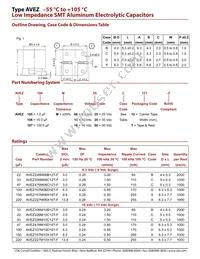 AVEZ107M25X16T-F Datasheet Page 2