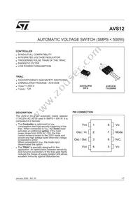 AVS1ACP08 Datasheet Cover