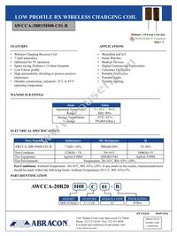 AWCCA-28R15H08-C01-B Datasheet Cover