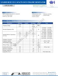 AWCR-8.00MD Datasheet Cover